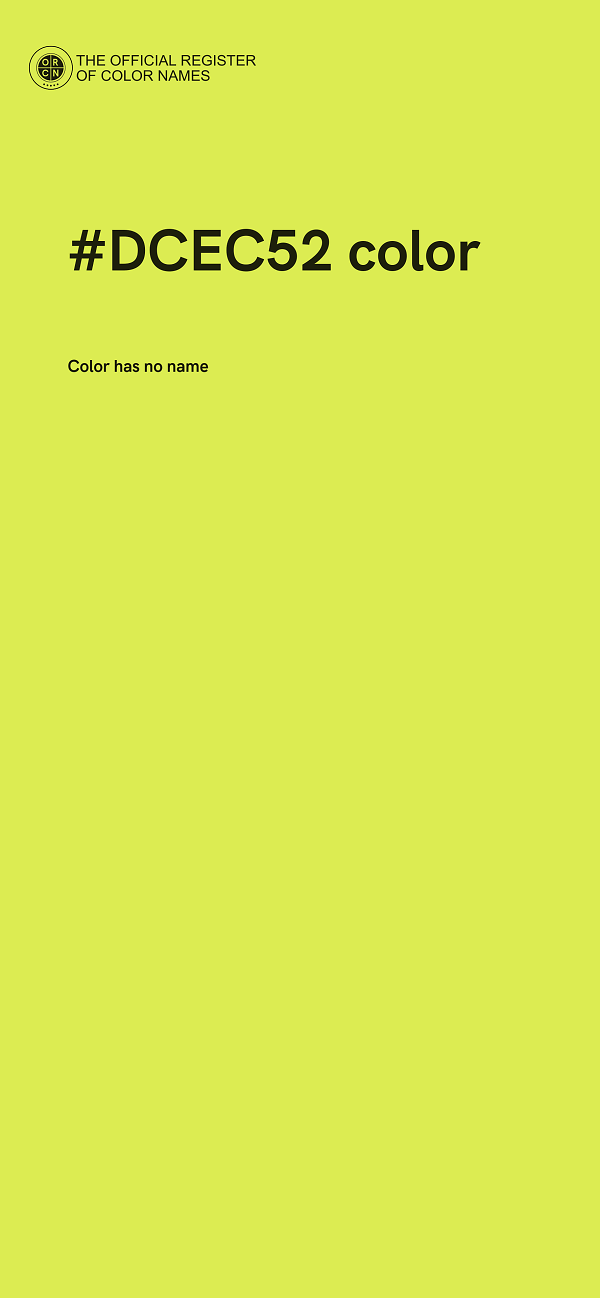 #DCEC52 color image