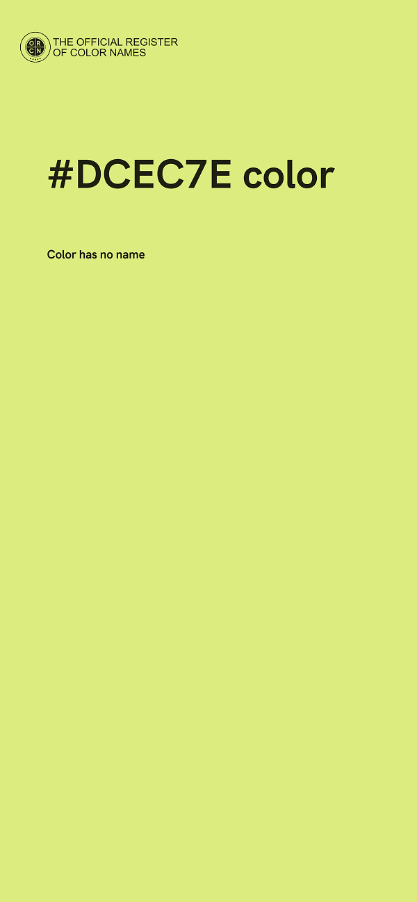 #DCEC7E color image