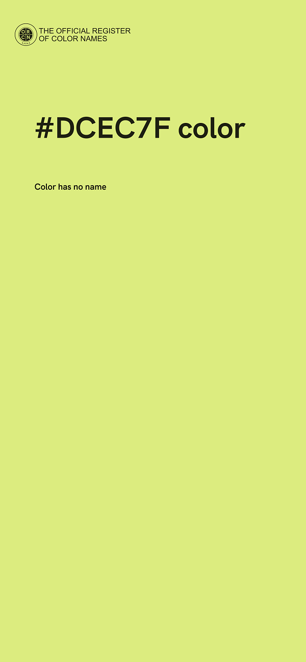#DCEC7F color image