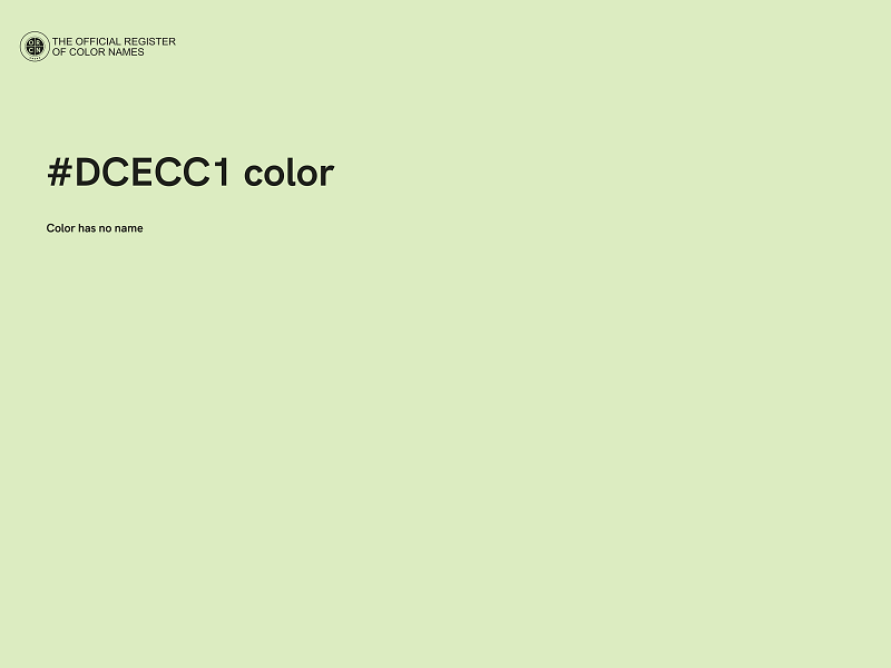 #DCECC1 color image