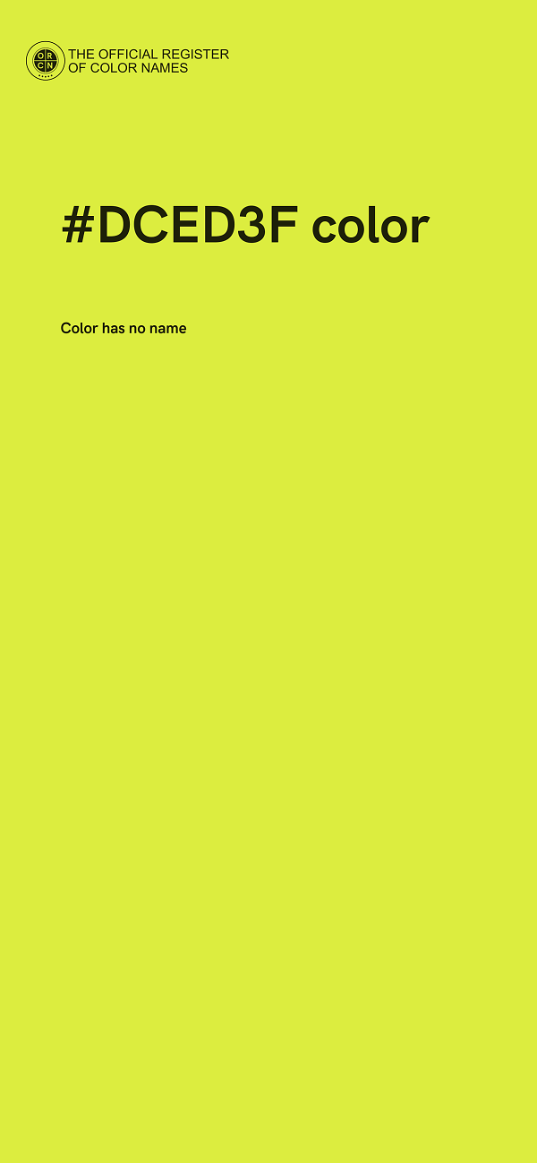 #DCED3F color image