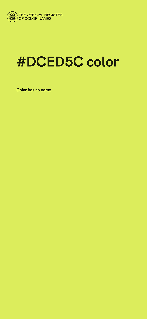 #DCED5C color image