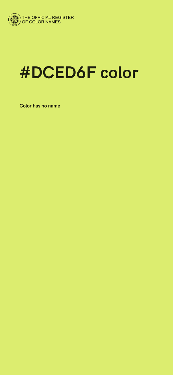 #DCED6F color image