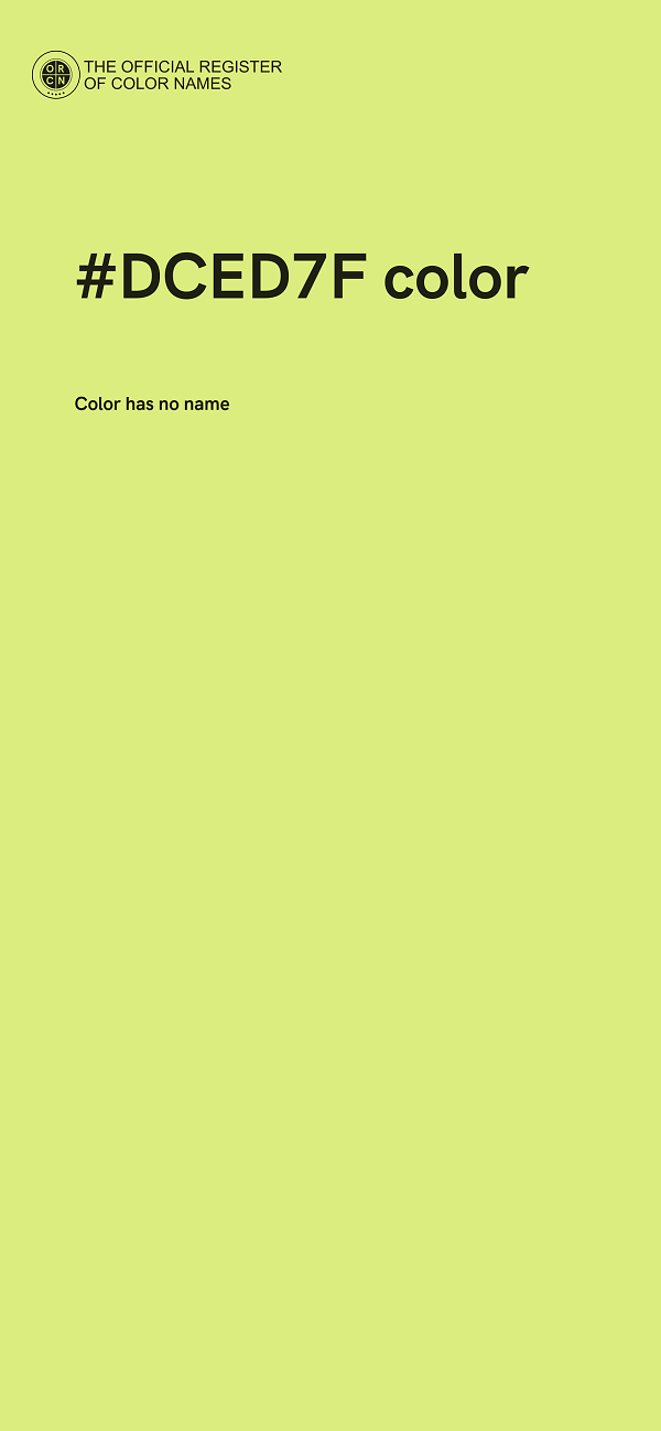 #DCED7F color image