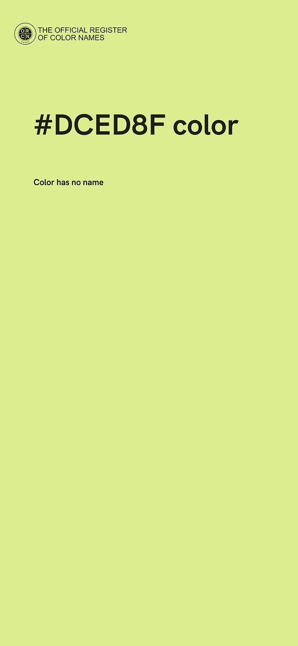 #DCED8F color image