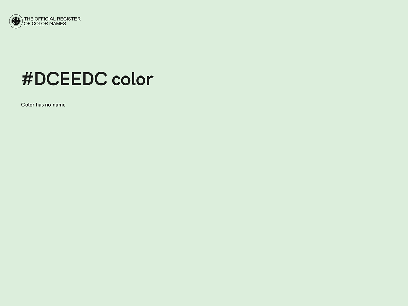 #DCEEDC color image