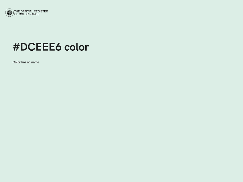 #DCEEE6 color image