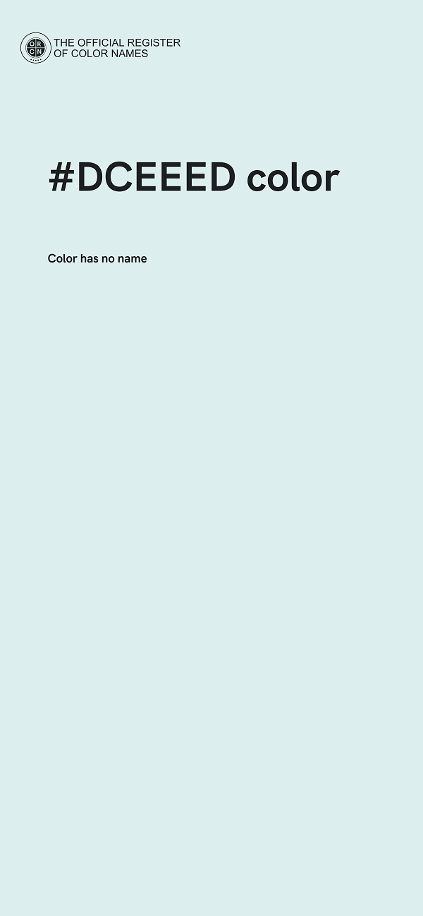 #DCEEED color image