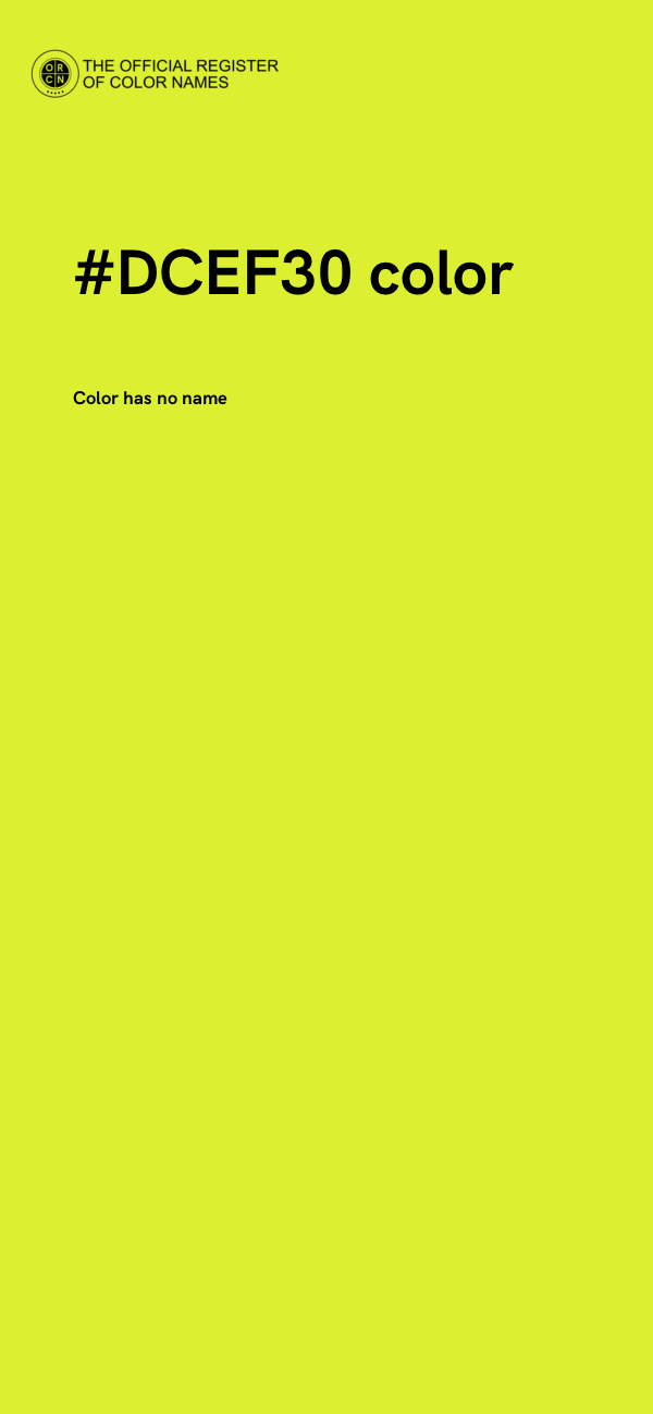 #DCEF30 color image