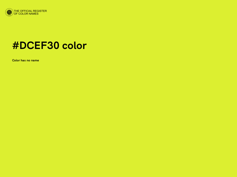 #DCEF30 color image