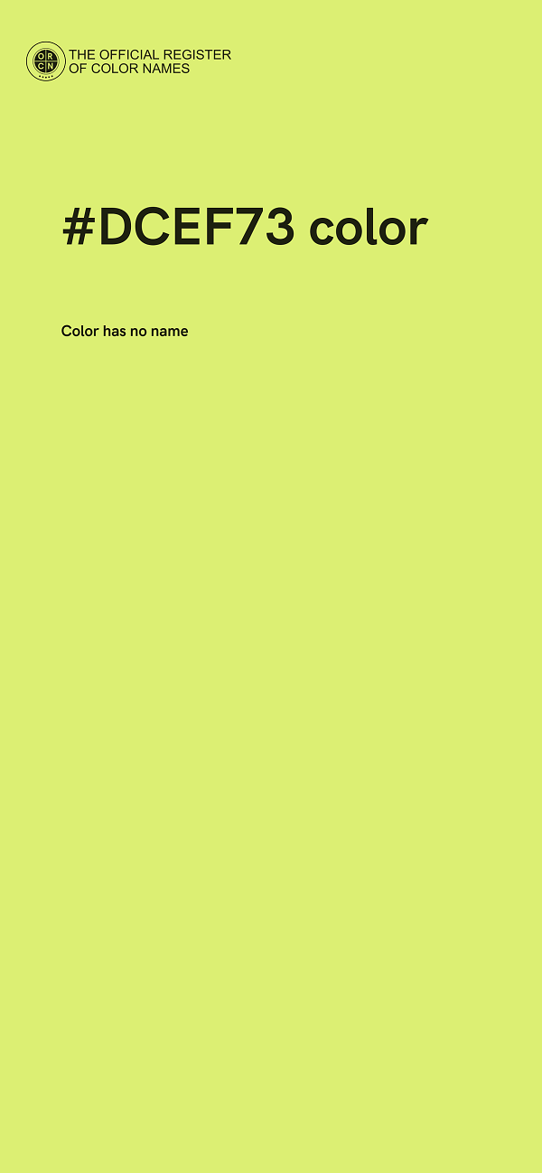 #DCEF73 color image