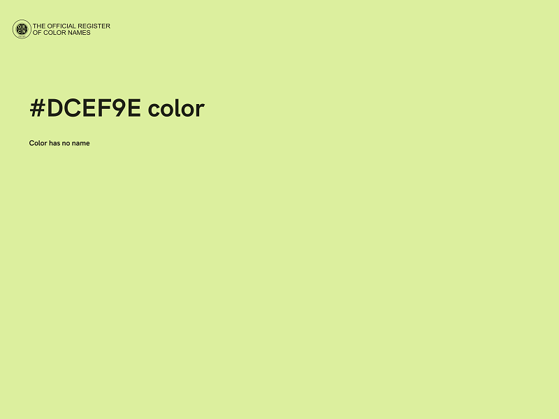 #DCEF9E color image