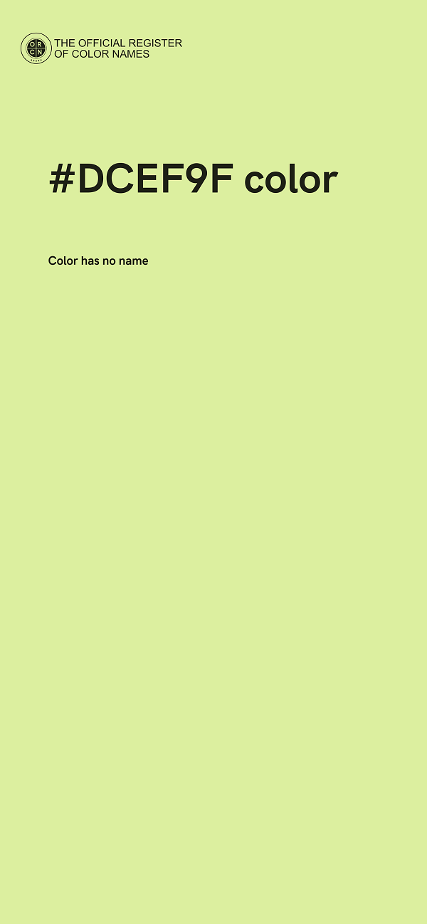 #DCEF9F color image