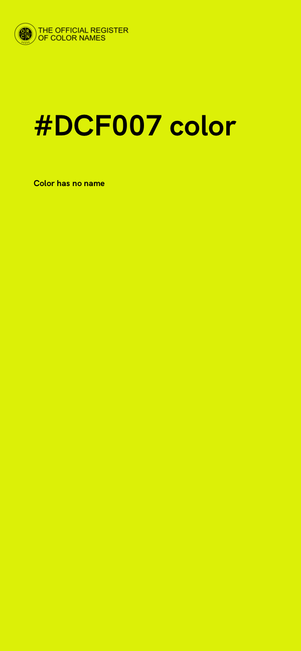#DCF007 color image