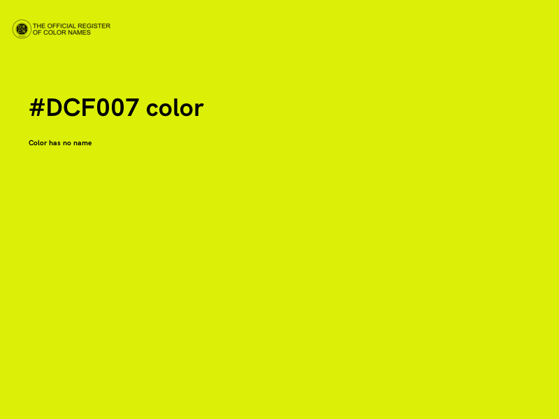#DCF007 color image