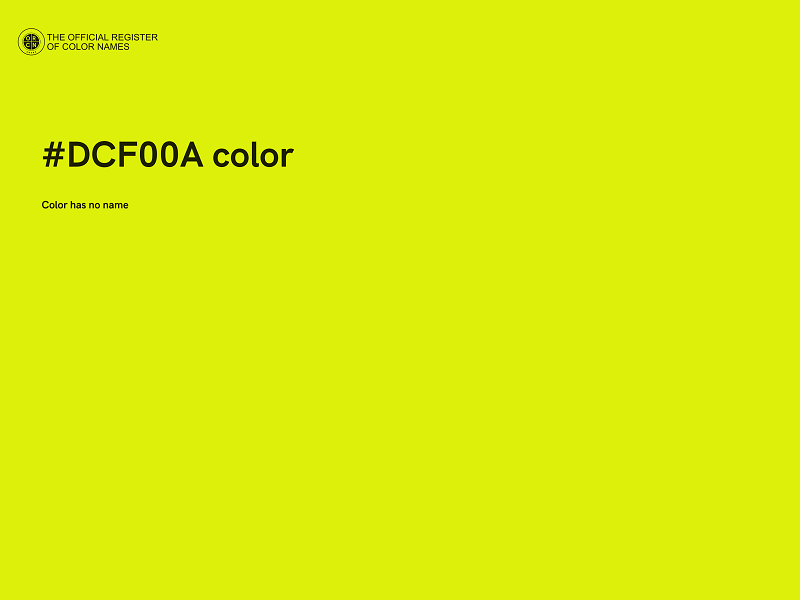 #DCF00A color image