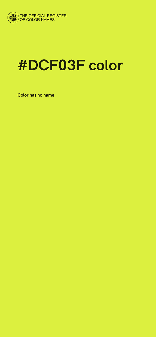 #DCF03F color image