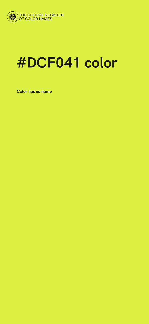 #DCF041 color image