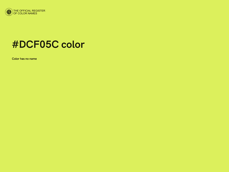 #DCF05C color image