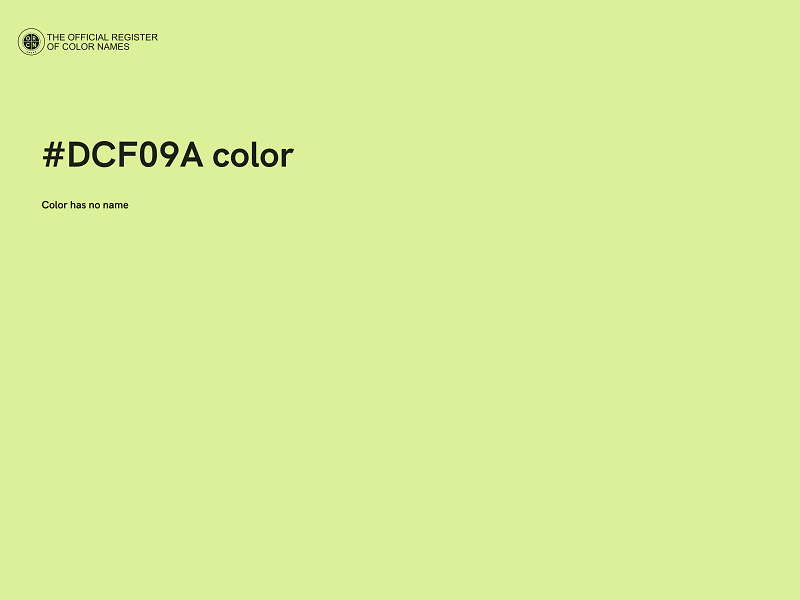 #DCF09A color image