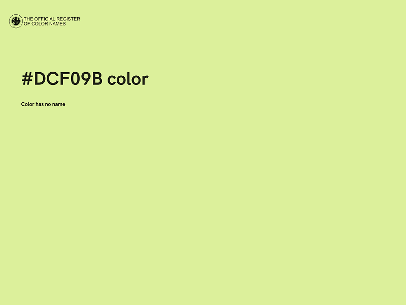 #DCF09B color image