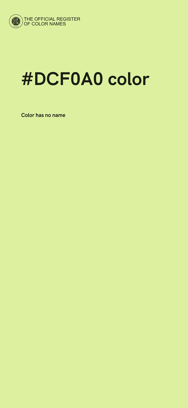 #DCF0A0 color image