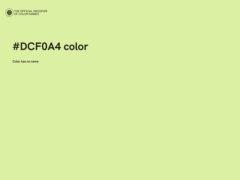 #DCF0A4 color image