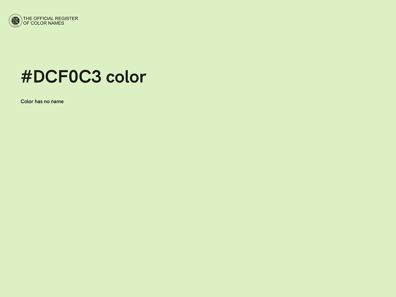 #DCF0C3 color image