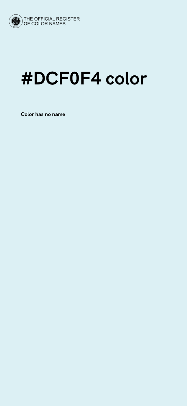 #DCF0F4 color image