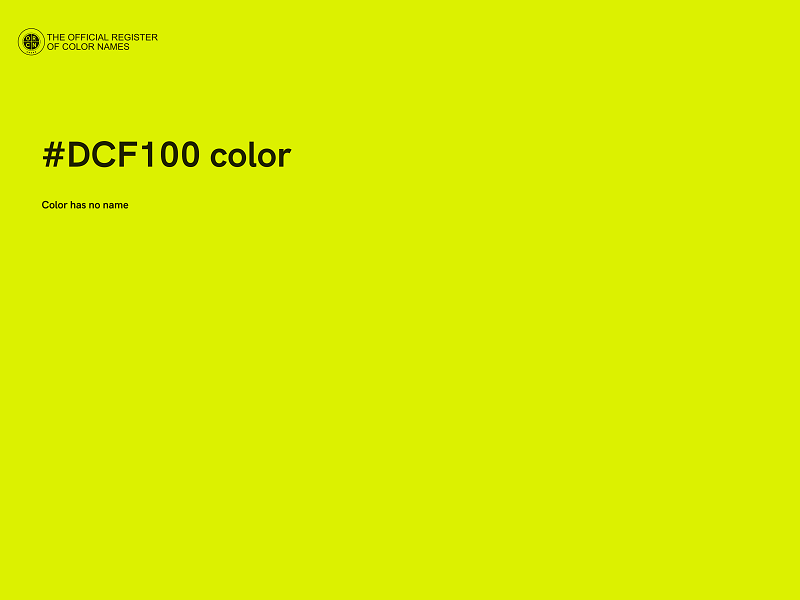 #DCF100 color image