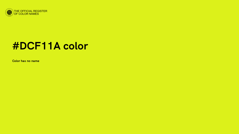 #DCF11A color image