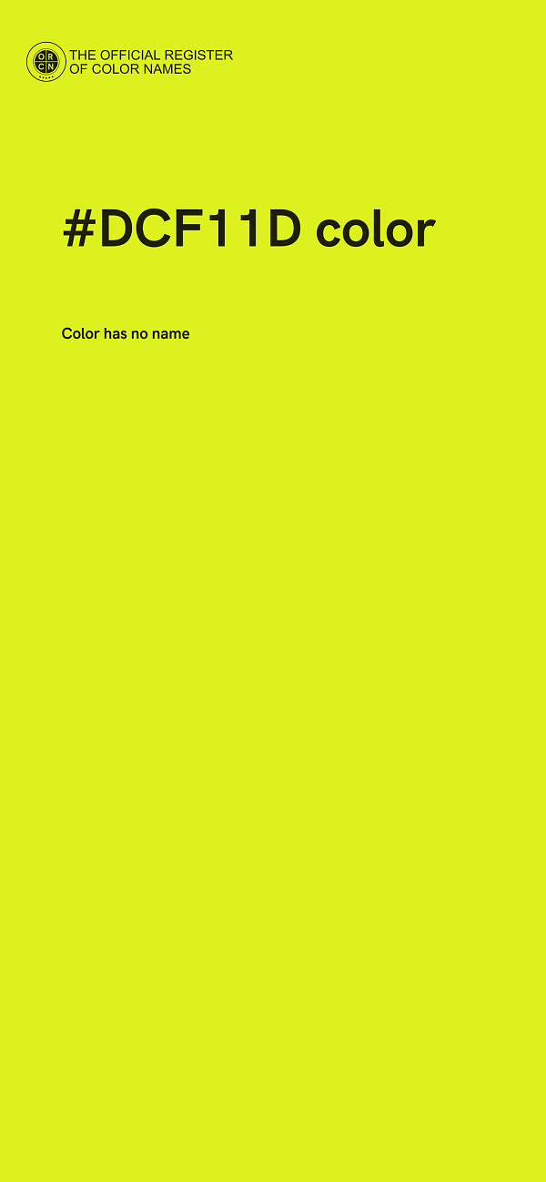 #DCF11D color image