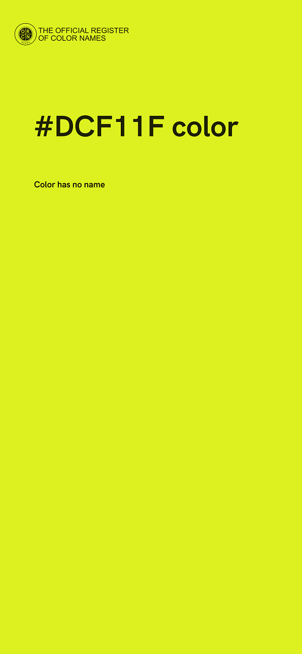 #DCF11F color image