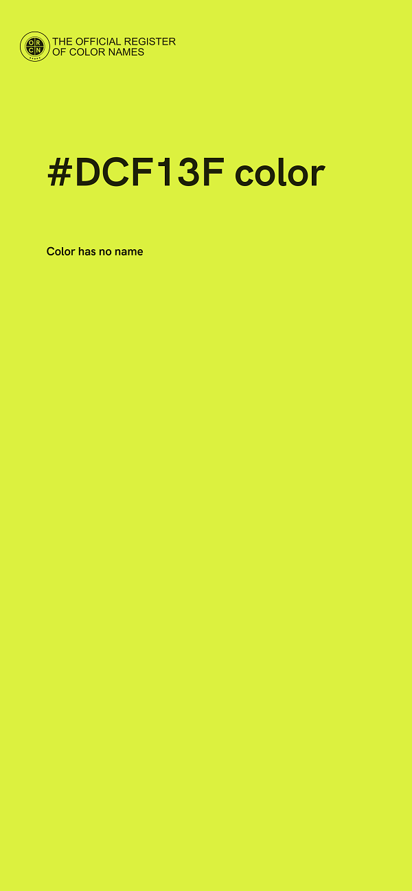 #DCF13F color image