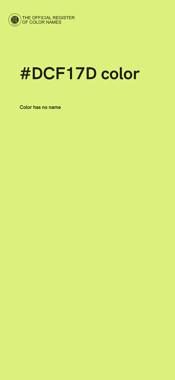 #DCF17D color image