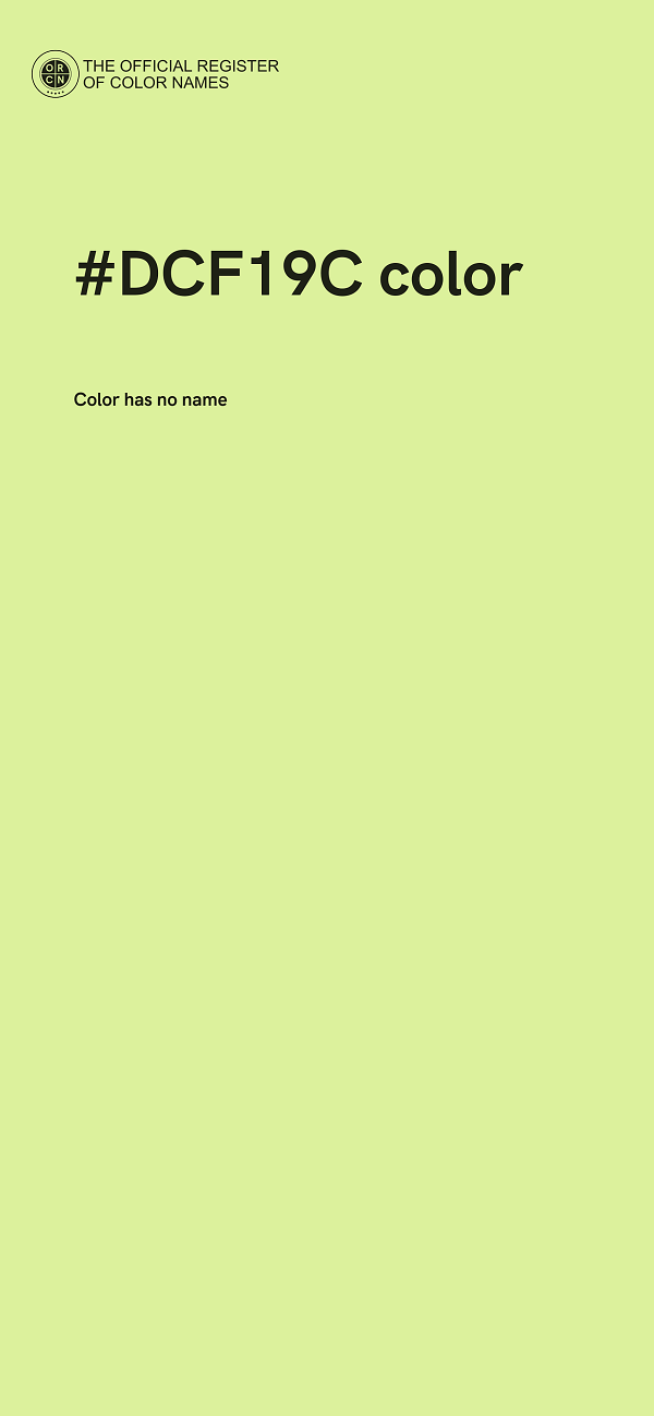 #DCF19C color image