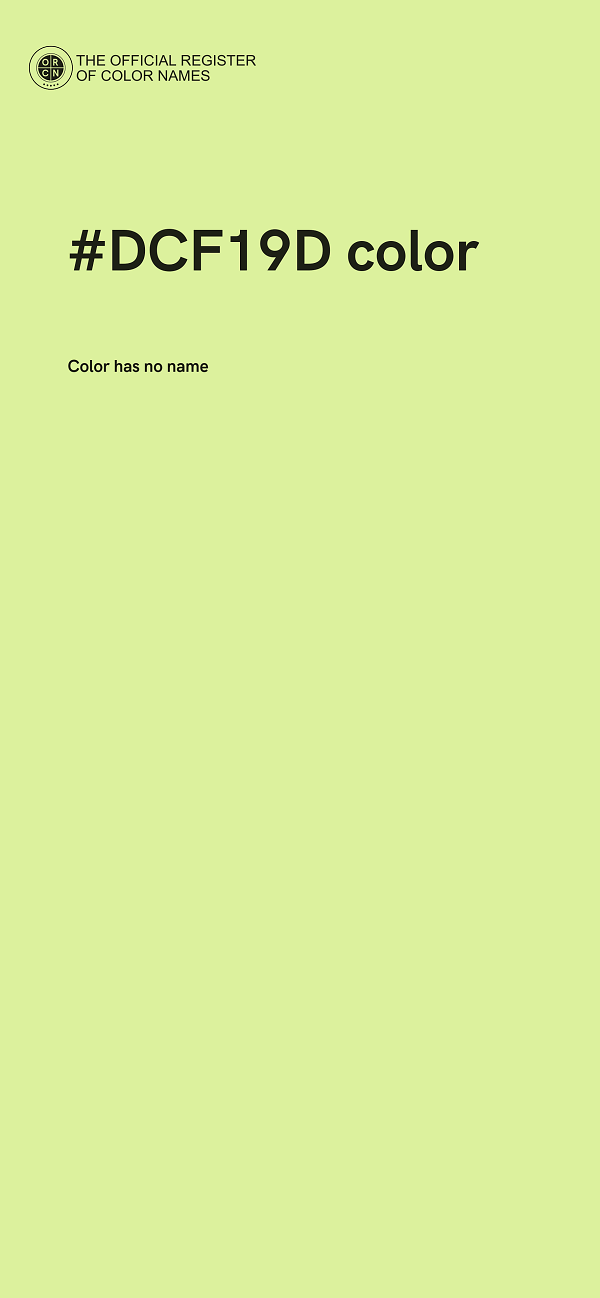 #DCF19D color image