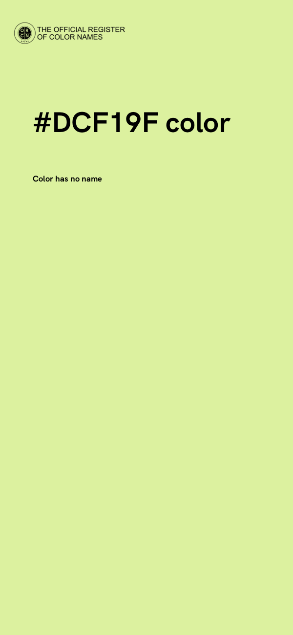 #DCF19F color image