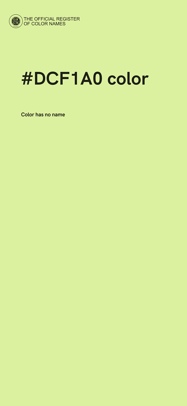 #DCF1A0 color image