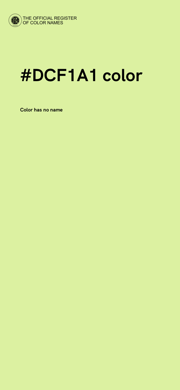 #DCF1A1 color image