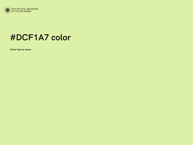 #DCF1A7 color image