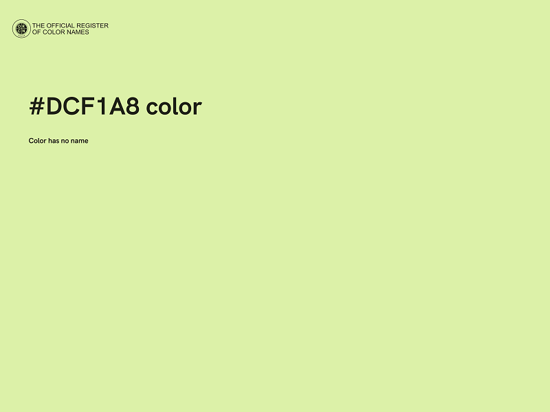 #DCF1A8 color image