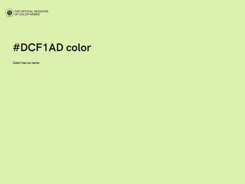 #DCF1AD color image