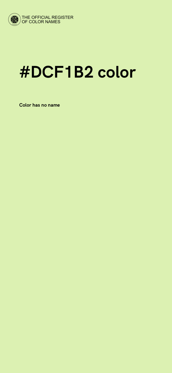 #DCF1B2 color image
