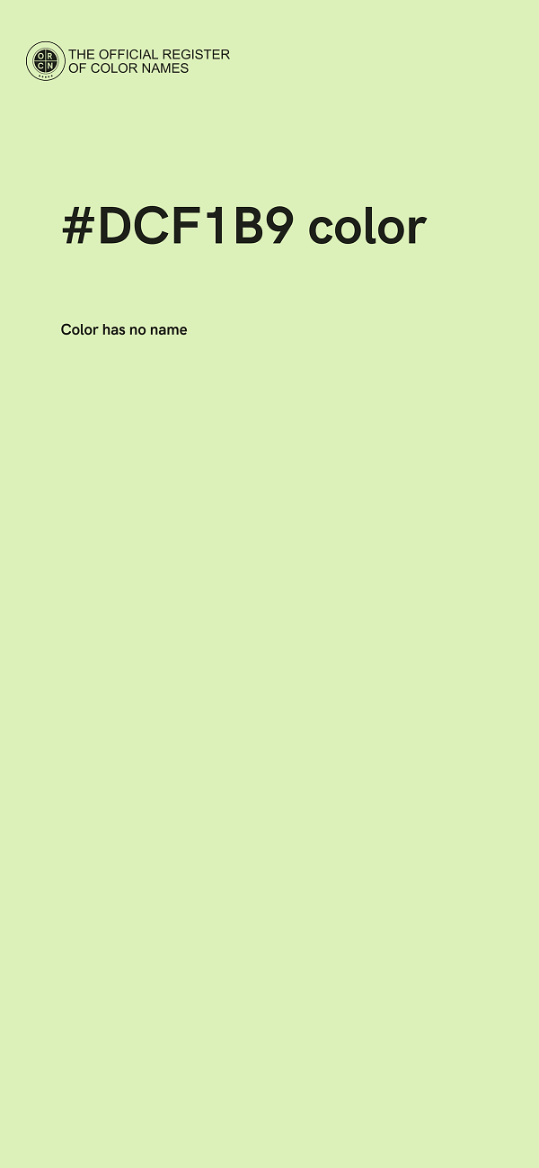 #DCF1B9 color image