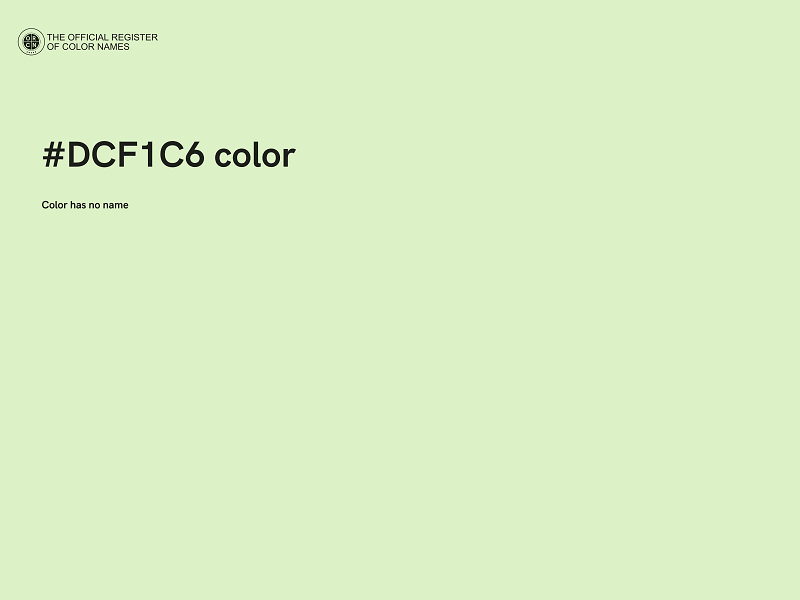 #DCF1C6 color image