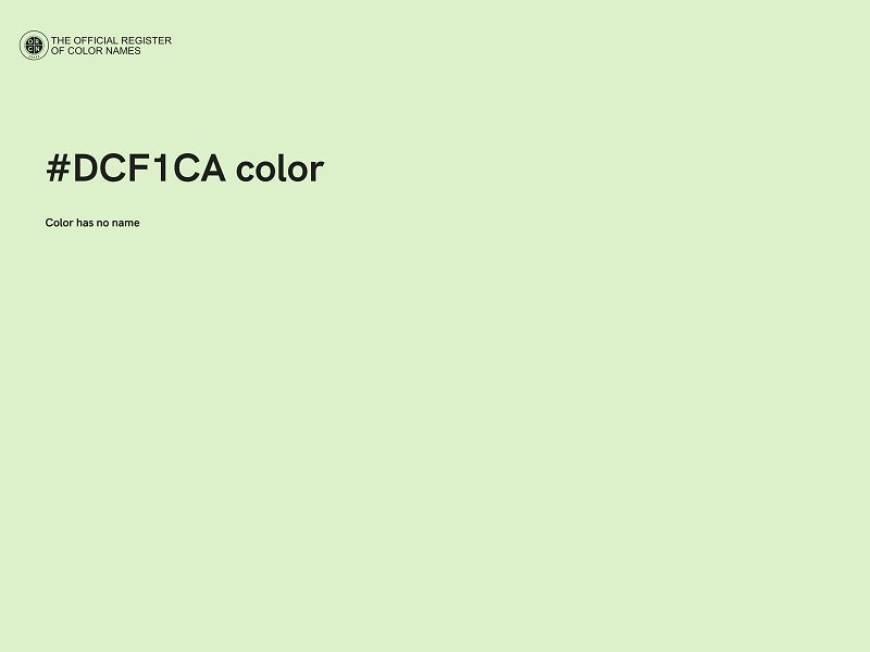 #DCF1CA color image