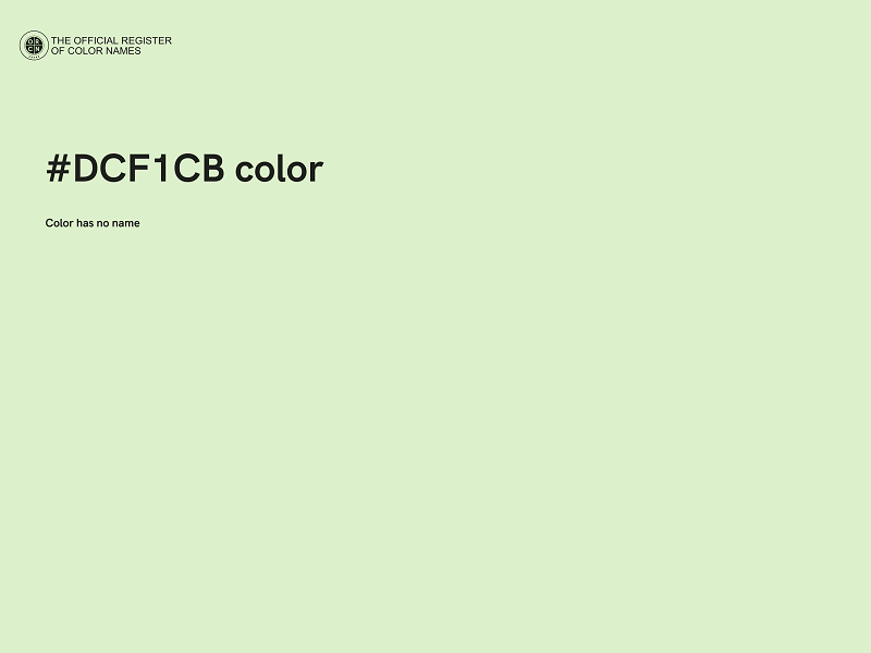 #DCF1CB color image