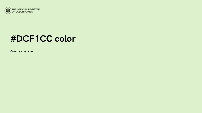 #DCF1CC color image
