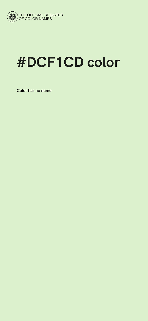 #DCF1CD color image